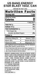 Bang Energy Star Blast, Sugar-Free Energy Drink, 16-Ounce (Pack of 12)