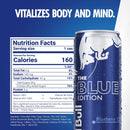 Red Bull Blue Edition Energy Drink, Blueberry, with 114mg ,12 Fl Oz, Pack of 24 Cans