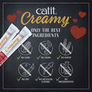 Catit Creamy Lickable Cat Treat – Healthy Variety of Flavors, 72 Pack, Hand-Feed or Serve, Nutrient-Rich Squeeze Tube, 0.5 oz Each