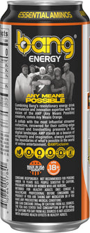 Bang Energy Any Means Orange, Sugar-Free Energy Drink, 16-Ounce (Pack of 12)