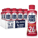 Fairlife Core Power Protein Shake, Strawberry Banana, 26g Bottle, 14oz, 12 Pack