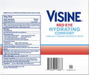 Visine Red Eye Hydrating Comfort Redness Relief and Lubricant Eye Drops to Relieve Red Eyes Due to Minor Eye Irritations Fast and Help Moisturize Dry Eyes, 12 x 0.28 fl. oz
