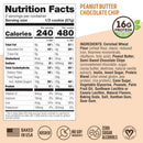 Lenny & Larry's, Peanut Butter Chocolate Chip, Chewy Soft Baked, 16g Plant Protein, Vegan, Non-GMO, High Fiber, 4 Ounce Cookie (Pack of 12)