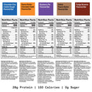 David High Protein Bars - 0g of Sugar, Gluten Free - 28g of Protein, 150 Calories - Red Velvet, Pack of 12