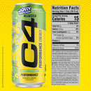 Cellucor C4 Performance Energy Drink ,JOLLY RANCHER Green Apple, Zero Sugar Carbonated Prework out Energy, 16 Fl Oz (12 Pack)