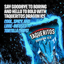 Taqueritos Dragon Ice, Spicy Rolled Corn Tortilla Chips, 8 oz (Pack of 20)