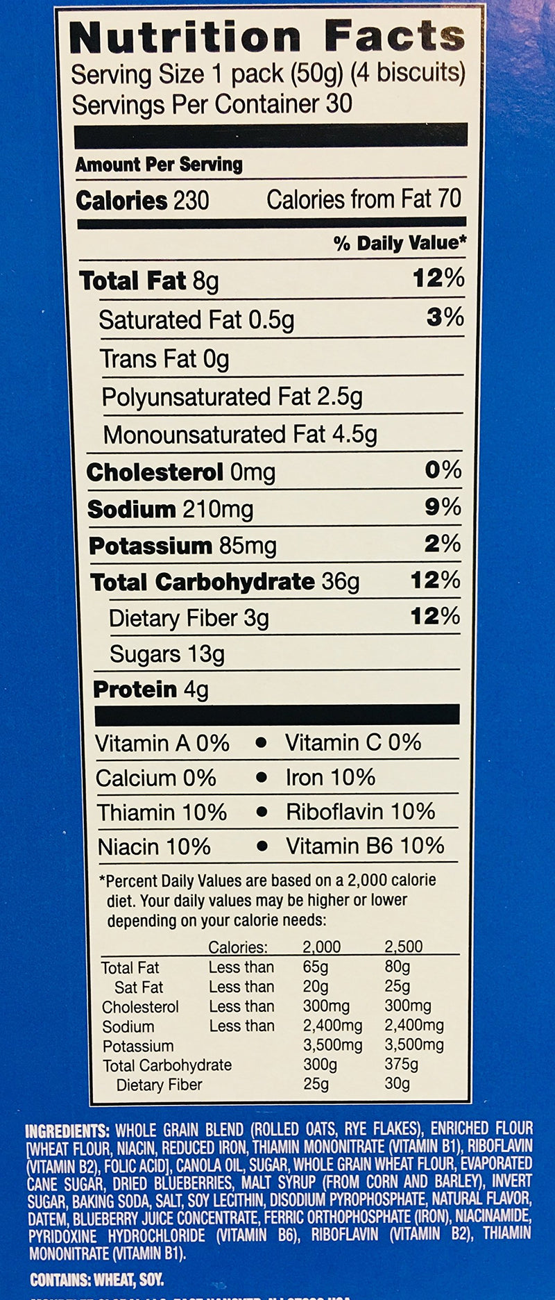 belVita Blueberry Breakfast Biscuits, 30 Total Packs, 5 Count (Pack of 6)