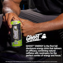 GHOST Energy Drink, Electric Limeade, 16oz Cans (12 Pack)