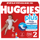 Huggies Little Snugglers Plus Diapers Size 2, 174 Count