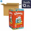 Kleenex Anti-Viral 3-Ply Facial Tissues 12 cube boxes, 55 tissues/box