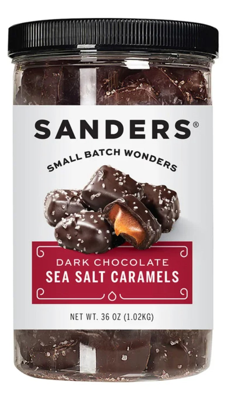 Sanders Dark Chocolate Sea Salt Caramels - 36 ounces (2.25 pounds)