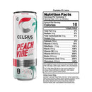 CELSIUS Functional Essential Energy Drink 12 Fl Oz Peach Vibe (Pack of 12)