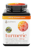 Youtheory Turmeric Extra Strength Formula 1,000 mg., 180 Capsules