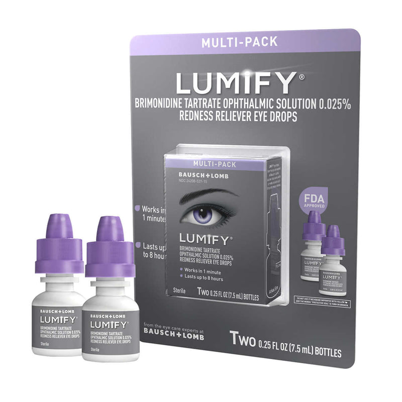 Lumify Redness Reliever Eye Drops, 15 ml. (2 pack)