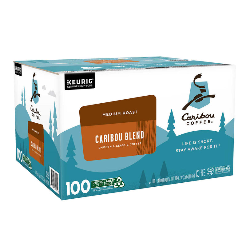 Caribou Coffee Caribou Blend K-Cup Pod, 100-count