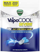 Vicks VapoCOOL Severe, Medicated Drops, Soothes Sore