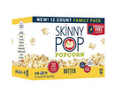 SkinnyPop Butter Microwave Popcorn Bags, Healthy Snacks Microwavable Bags, 2.8 Oz, (Pack of 12), Skinny Pop, Gluten Free
