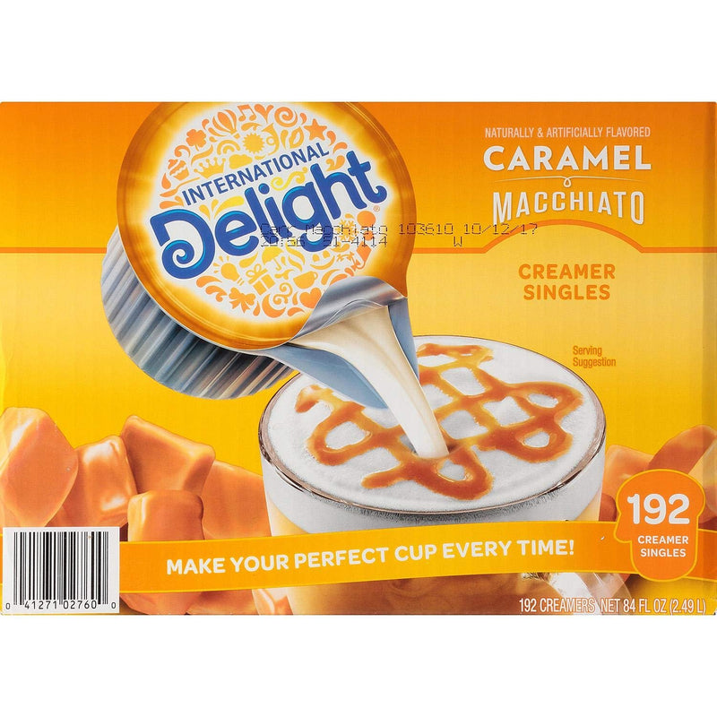 International Delight Caramel Macchiato Creamer -- 192 per case.