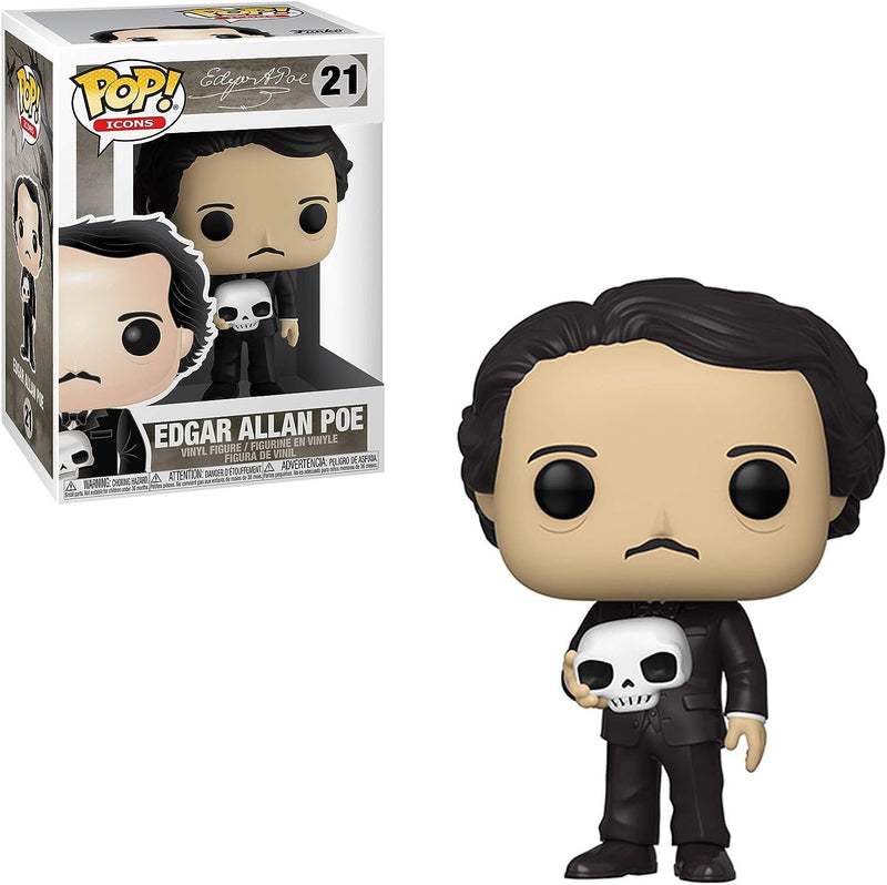 Funko Pop! Icons: Edgar Allan Poe w/Skull