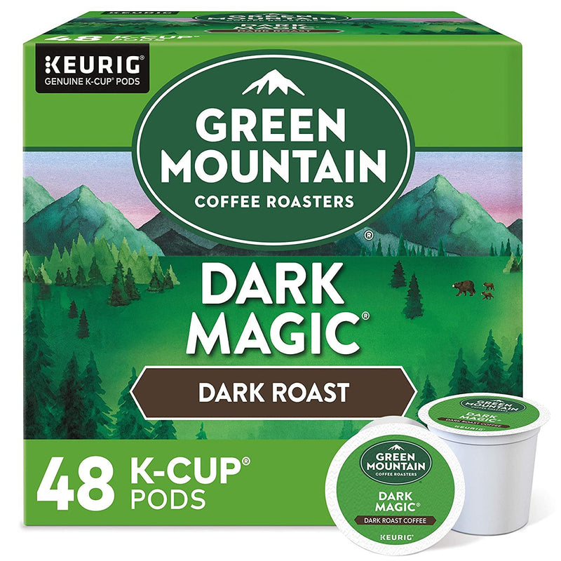 Green Mountain Coffee Roasters Dark Magic, Single-Serve Keurig K-Cup Pods, Dark Roast Coffee, 48 Count