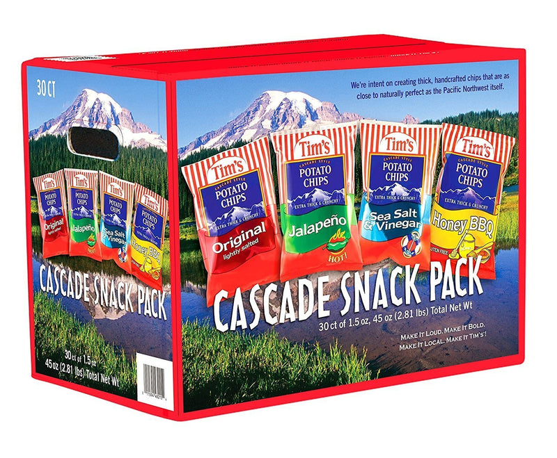 Tim's Cascade Style Potato Chips, Variety Pack