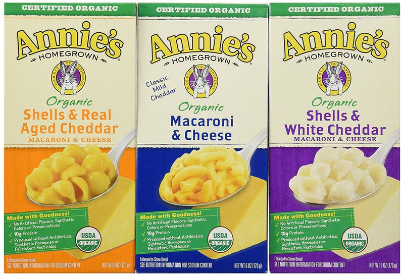 Annies Home Grown Organic Mac & Cheese, 12Count