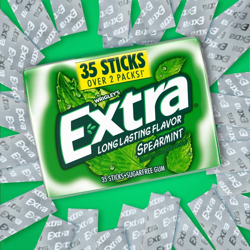 EXTRA Polar Ice Sugarfree Chewing Gum, 35-stick Packs (Pack of 6)