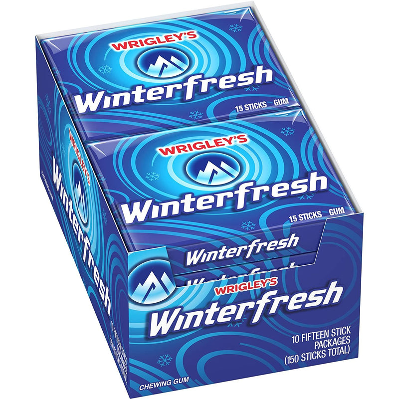 Wrigley's Winterfresh Gum 15-Stick Pack (10 packs) 15 Count