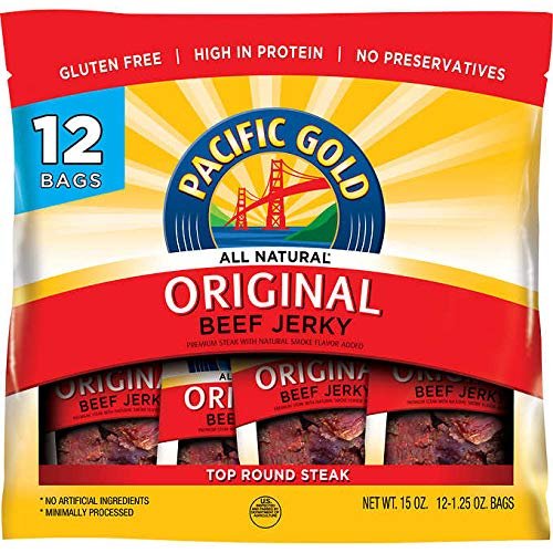 Pacific Gold Original Beef Jerky 12 - 1.25oz bags