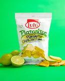 LULU Plantain chips with lemon - Healthy snack - Plantains chips - Plantain chips individual bags - Whole 30 snacks - Plantain chips lime - Healthy plantain chips - Tostones plantain press - Whole food - Lime chips - Plantains fresh - Bulk chips