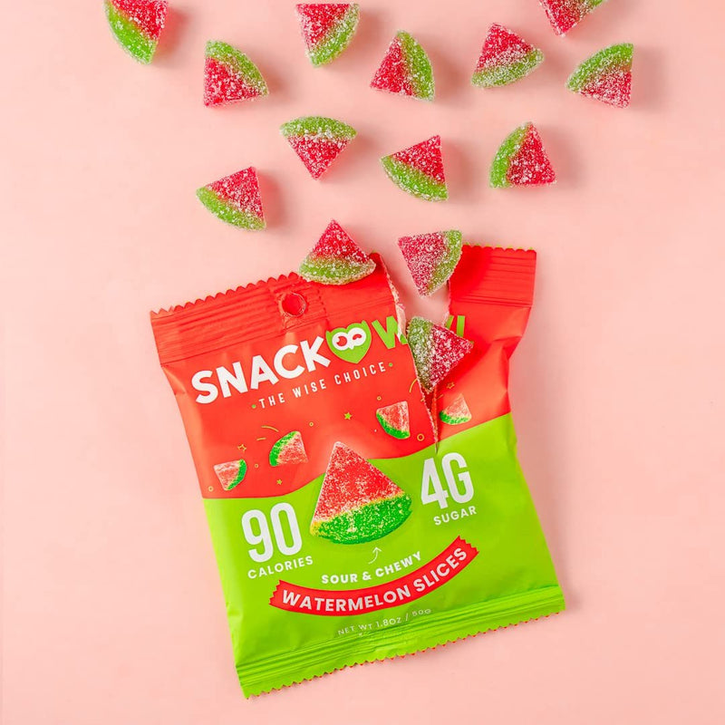 Snack Owl Vegan Sour Gummy Candy – Gluten Free, Low Calorie Candy - Guilt Free & Delicious Healthy Gummy Snacks