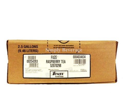 Supply Depot Fuze Raspberry Tea 2.5 gallon Bag in Box BIB syrup, 320 Fl Oz (Pack of 1)