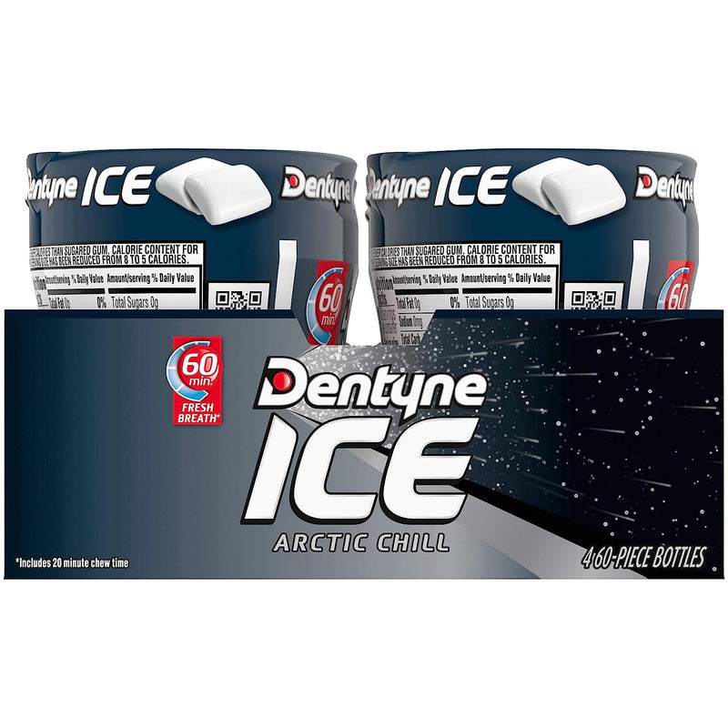 Dentyne Ice Sugar Free Gum (Arctic Chill 60 Piece Pack of 4)