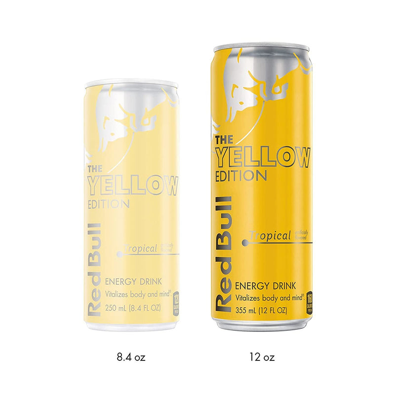 Red Bull Energy Drink, Tropical, Yellow Edition, 12 fl oz (24 Pack)