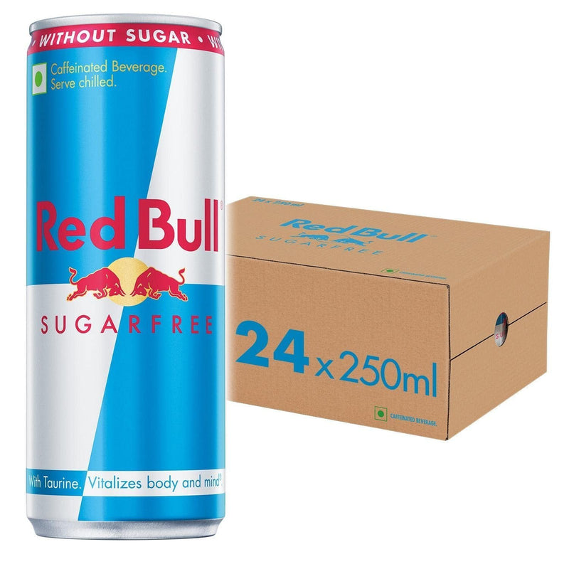 Red Bull Energy Drink Sugar Free 24 Pack of 8.4 Fl Oz, Sugarfree