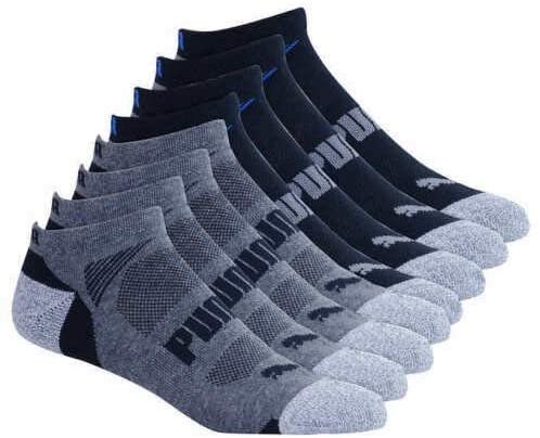 Puma Men's Cool Cell No Show Socks 8-Pair Shoe Size 6-12 (Sock Size 10-13)
