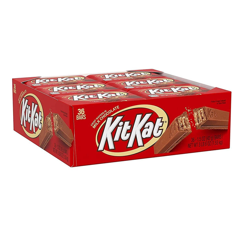 Kit Kat Milk Chocolate Candy Bar, 1.5 Oz Bars (Pack of 36)