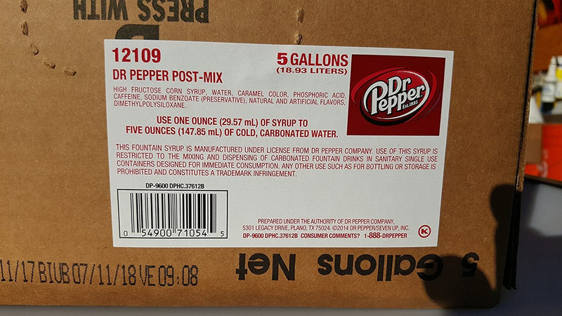Dr. Pepper Syrup (5 gallon)
