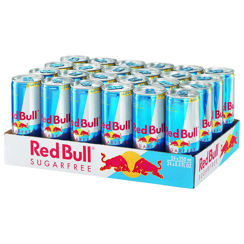 Red Bull Energy Drink, Sugar Free, 8.4 Fl Oz (Pack of 24)