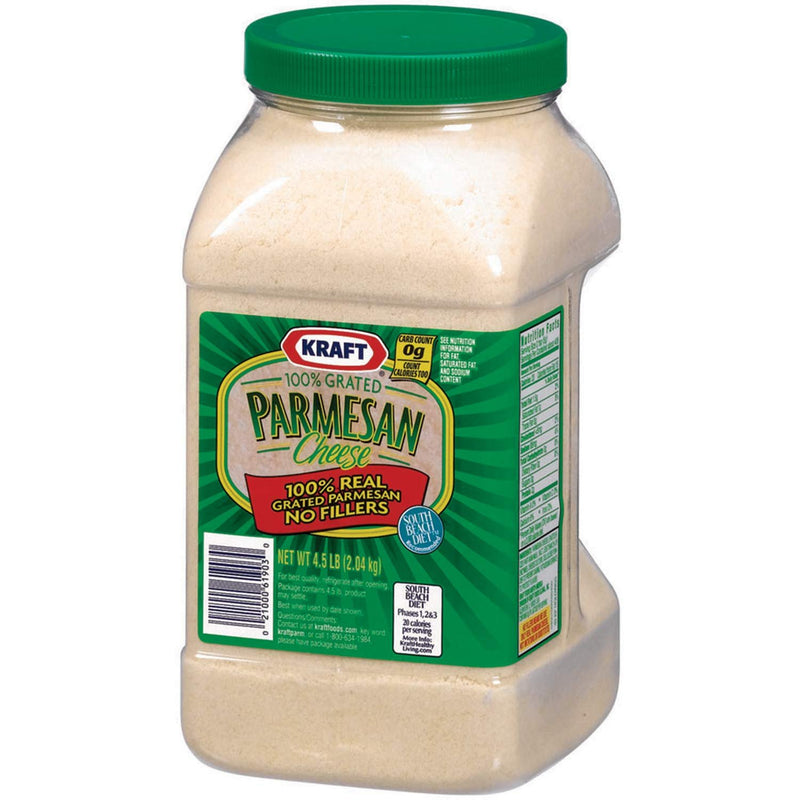 Kraft Grated Parmesan Cheese - 4.5 lb. container
