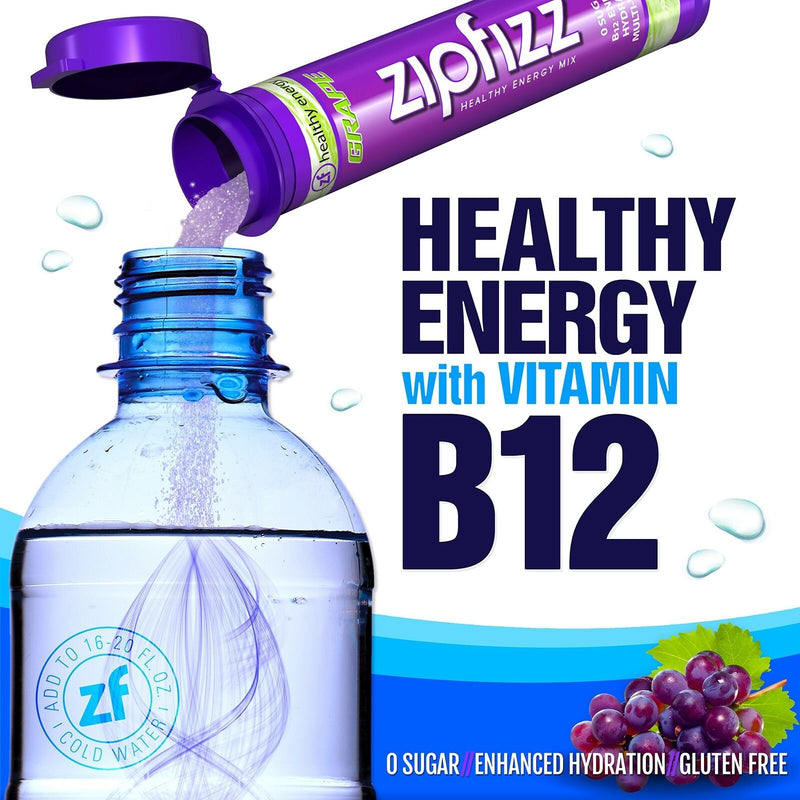 Zipfizz Healthy Energy Drink Mix, Hydration with B12 and Multi Vitamins, Varity