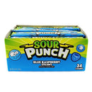 Sour Punch Straws, Sweet & Sour Flavored Soft, Chewy Candy, Tray, Blue Raspberry , 2 Ounce (Pack of 24)