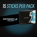 5 GUM Wintermint Ascent Sugar Free Chewing Gum Bulk, 15 Stick Box (Pack of 10)