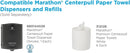 Marathon - Center Pull Paper Towel Rolls, Premium (1,800 Sheets)