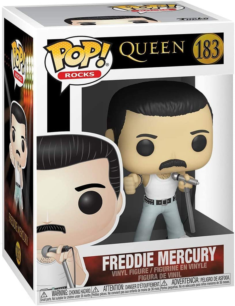 Funko POP Pop! Rocks: Queen - Freddie Mercury Radio Gaga 1985, Multicolor, 3.75 inches