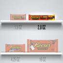 REESE'S Milk Chocolate Peanut Butter King Size Cups Candy, Bulk, 2.8 oz Bars (24 Count)