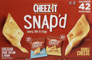 Cheeze-It Snap'd Cheesy Baked Snacks Multipack 42Count 0.75 Oz Net Wt 31.5 Oz