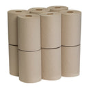 Marathon Recycled Dispenser Roll Towels, 1-Ply, Non-perforated, Brown, 12 ct