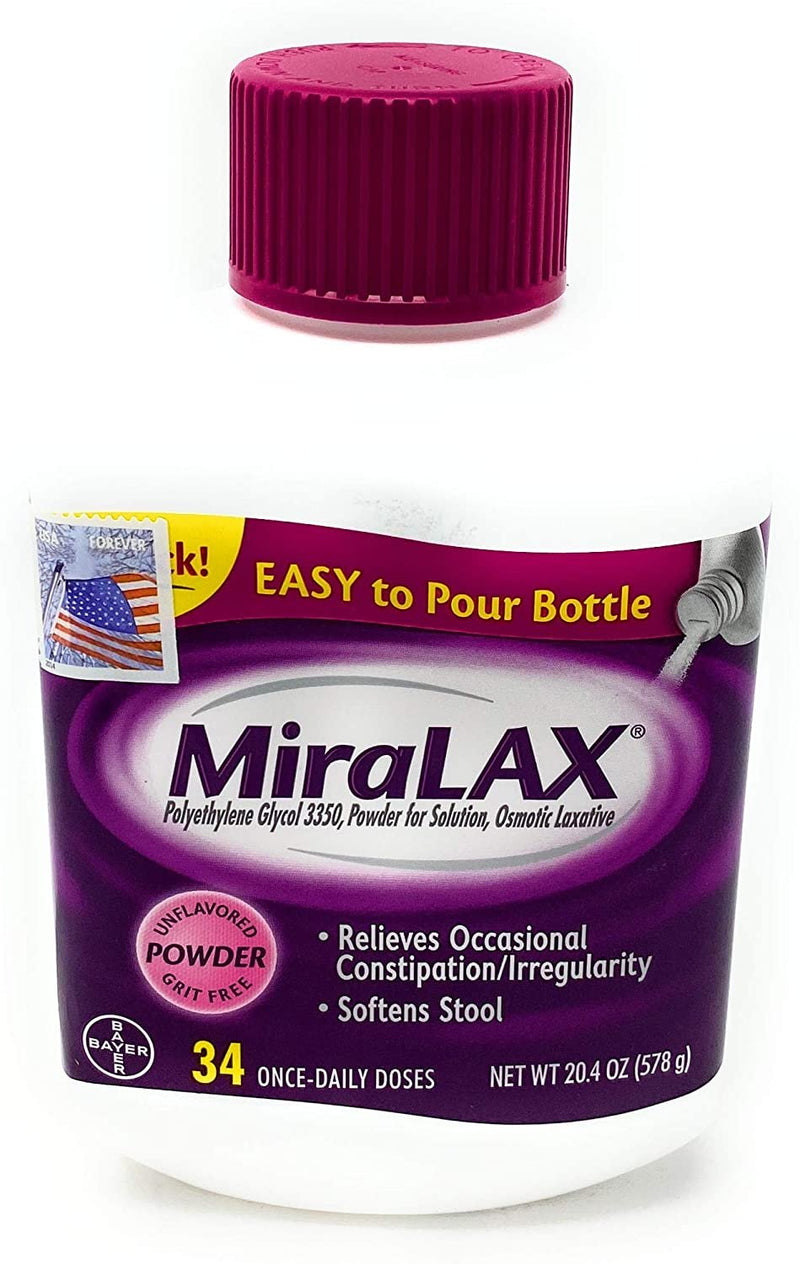 MiraLAX Powder Laxative, 34 Doses, 20.4 Ounce