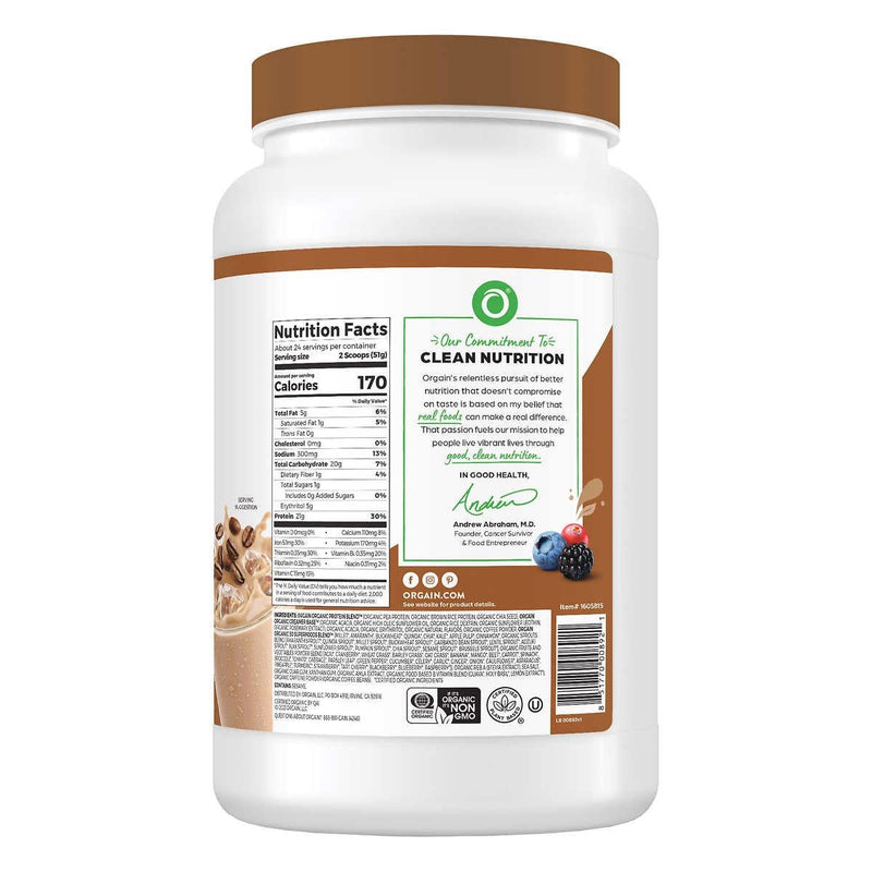 Orgain Protein & Superfoods Cafe Latte, 2.7 Lbs